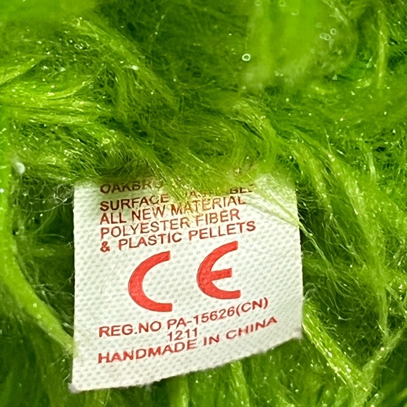 Collectors Ty Monstaz Beanie Maxine 8” Medium Green Stuffed Toy - Picture 9 of 9